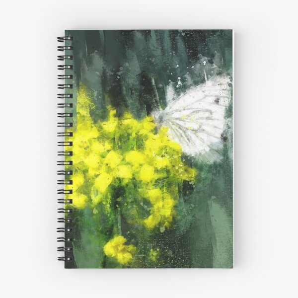Item preview, Cabbage White Butterfly on Brassica Flower Painterly Photo Art designed and sold by WesternExposure.