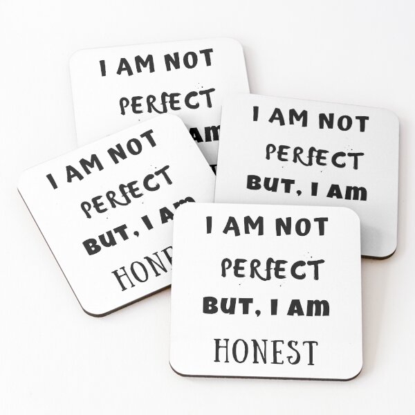Item preview, i am not perfect but i am honest t-shirt designed and sold by Oussamamehenni.