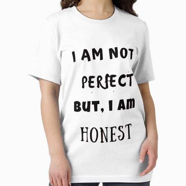 Vista previa del artículo con la obra «no soy perfecto pero soy honesto camiseta», diseñado y vendido por Oussamamehenni.