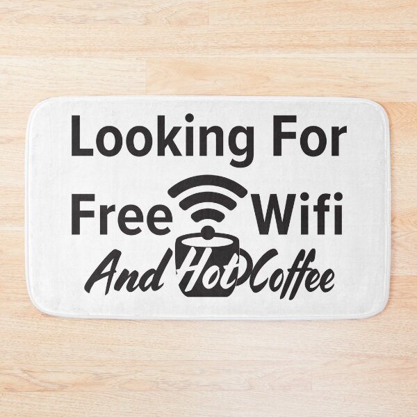 Item preview, Looking for free Wifi and hot coffee designed and sold by sigdesign.