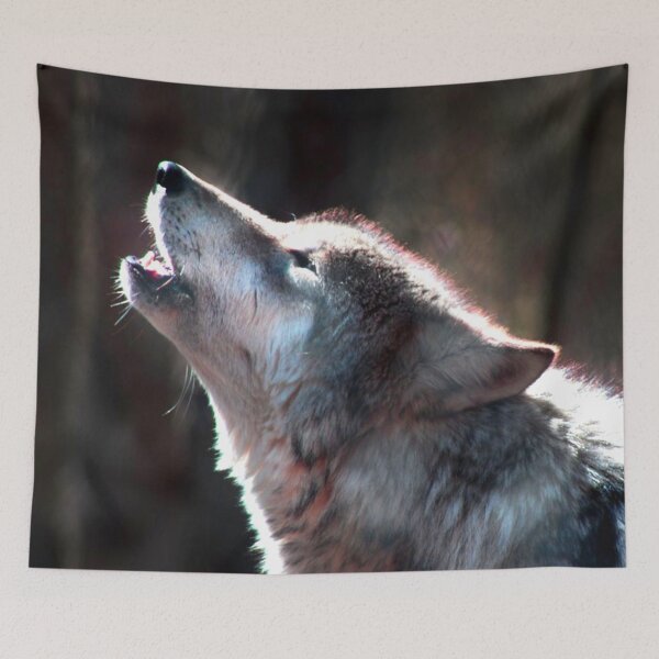 Item preview, Wolf Howling Lone Wolf designed and sold by mwagie.