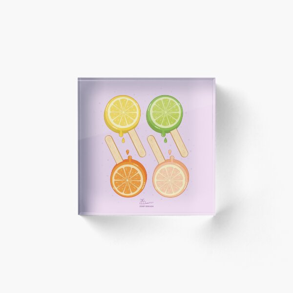 summer sweets popsicle - icecream Acrylic Block