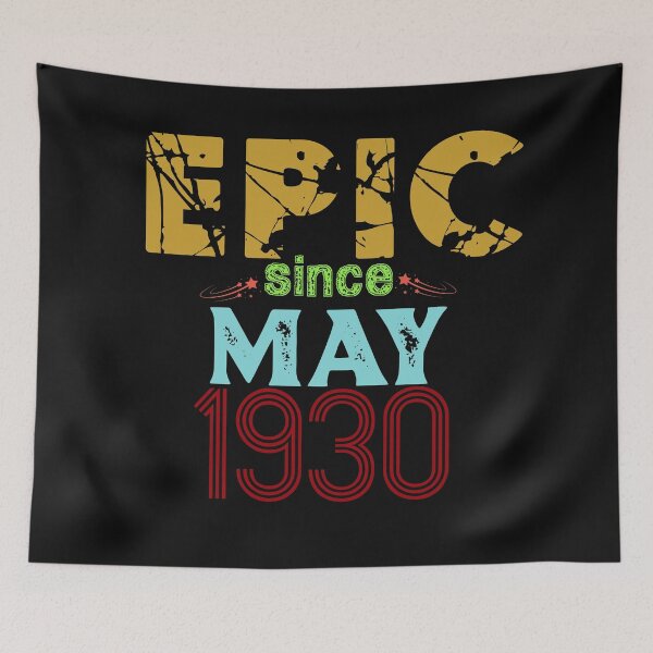 Item preview, Epic Since May 1930: Funny 90th Birthday Gift Idea designed and sold by cutitoutsir.