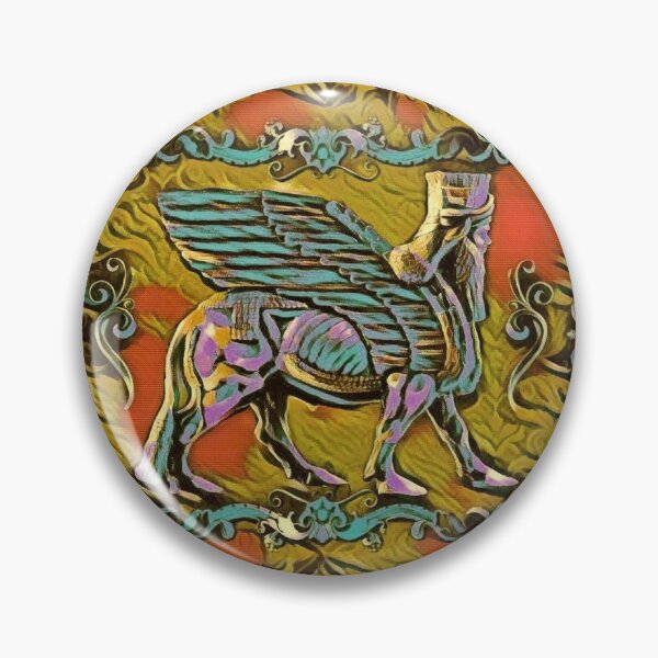 Item preview, LAMASSU ART (winged bull) designed and sold by doniainart.