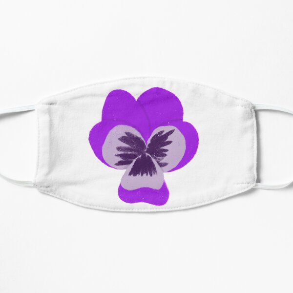Single Purple Pansy Mask
