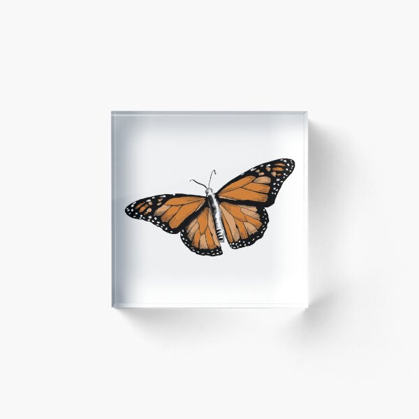 Monarch Butterfly Acrylic Block