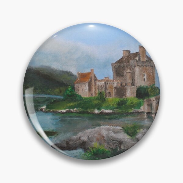 Item preview, Eilean Donan - acrylic on canvas designed and sold by Pansymade.