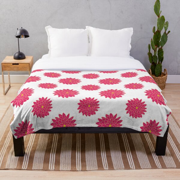 Item preview, Pink and Yellow Large and Medium Dahlia Pattern designed and sold by caseykayb.