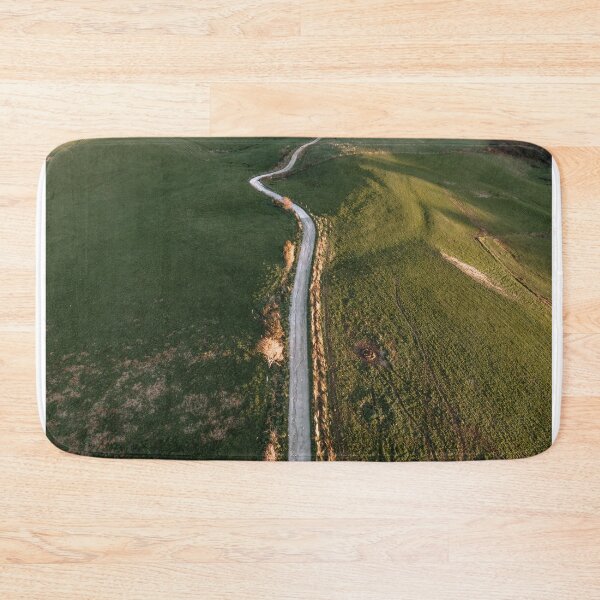 Item preview, Road in a green field as seen from above designed and sold by MarioGuti.