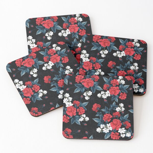 Item preview, Red rose flowers pattern designed and sold by Rakesh Murugan.