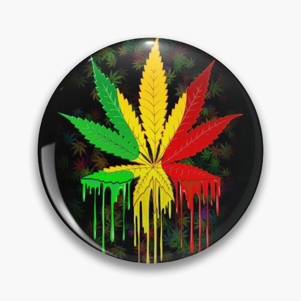 Item preview, Hojas de colores rasta que gotean pintura designed and sold by BluedarkArt.