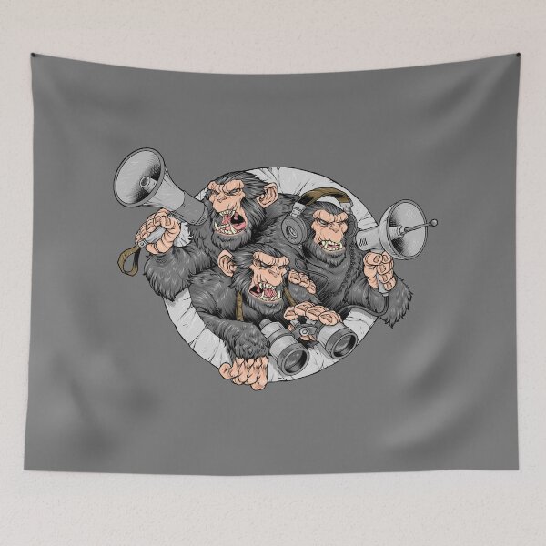 Item preview, Three wise monkeys (colorvariation) designed and sold by GS-artworks.