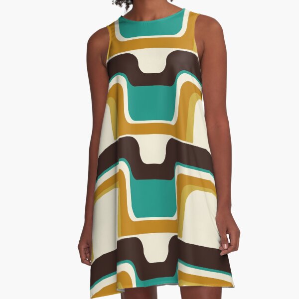 Item preview, Mid-Century Modern Meets 1970s Teal designed and sold by MonstersMashU.