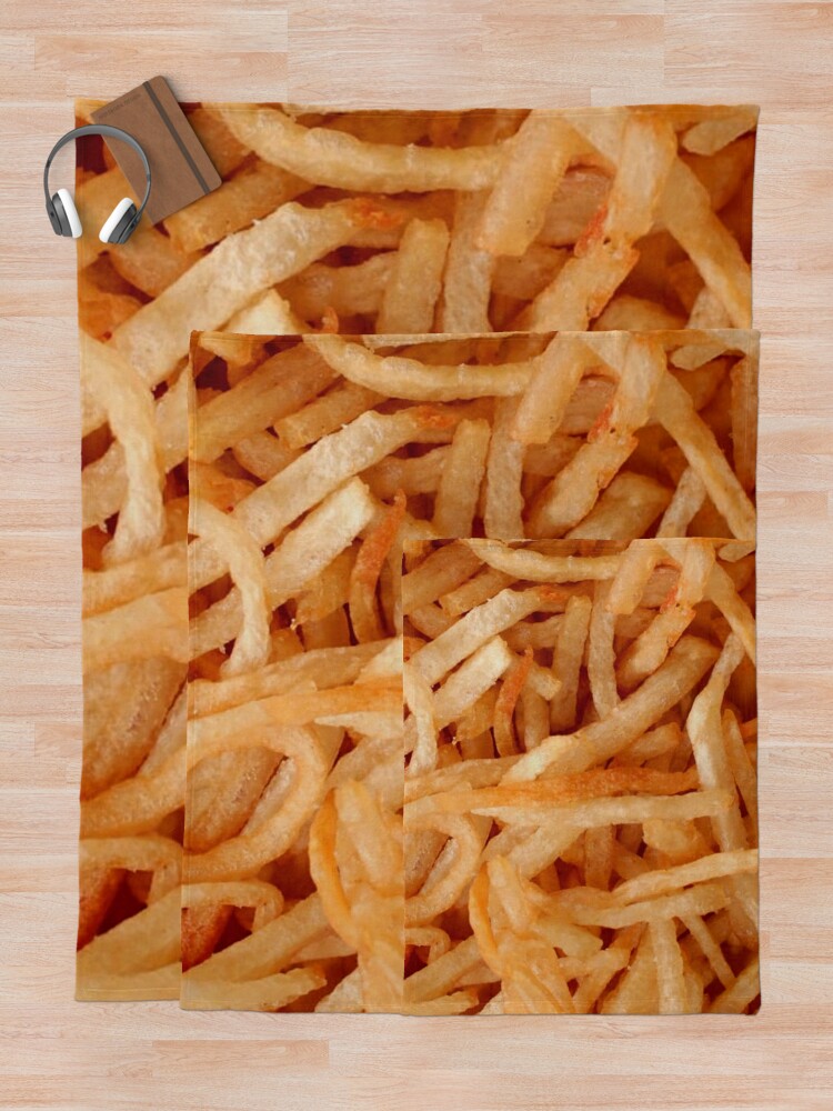 French Fries Potato Fry Throw Blanket for Sale by mwagie Redbubble