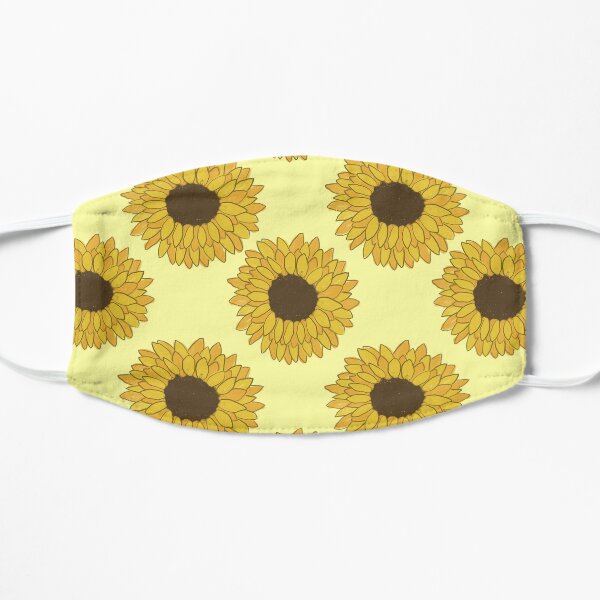 Yellow and Orange Sunflowers Flat Mask