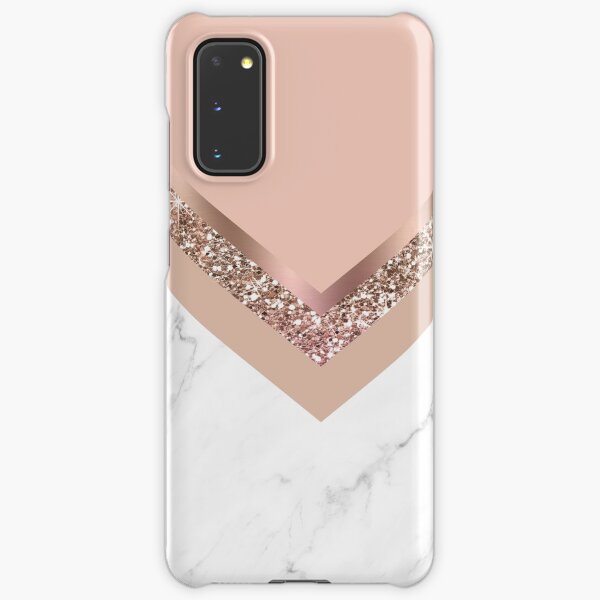 Rose Gold and Marble Triangle Samsung Galaxy Snap Case