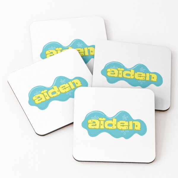 Item preview, Boy Name Aiden in SpongeBob Cartoon Style designed and sold by Space-Bug.
