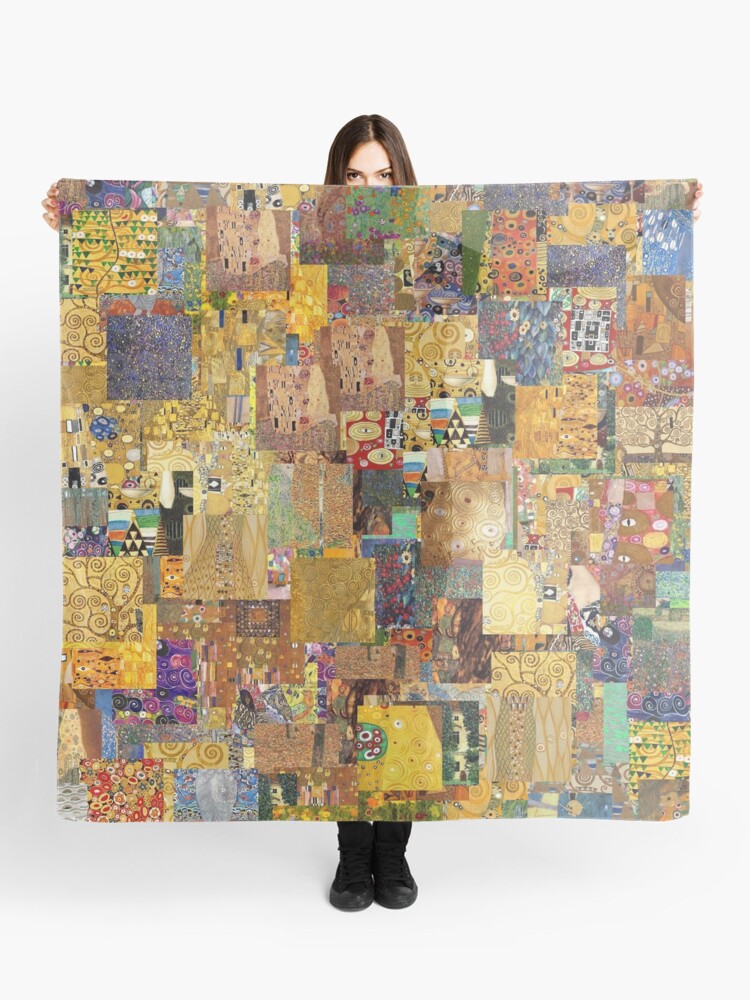 Thumbnail 1 of 3, Scarf, Gustav Klimt designed and sold by Montage-Madness.