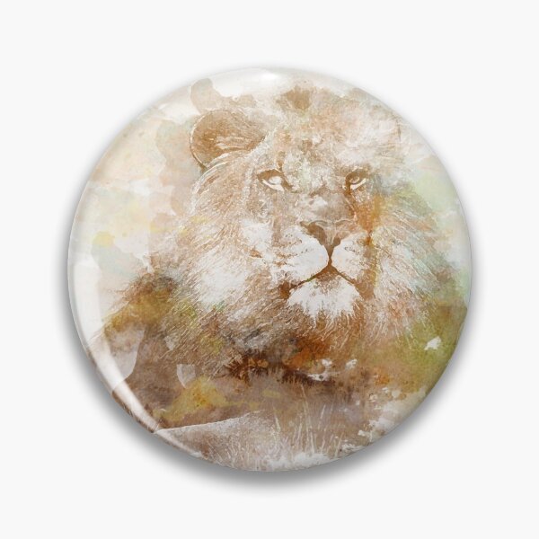 Item preview, Lion water paint designed and sold by hicyrielle.