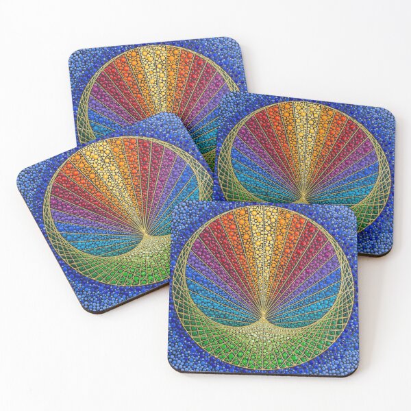 Item preview, Mandelbrot quantity, painted with acrylic, dotpainting designed and sold by viodots.