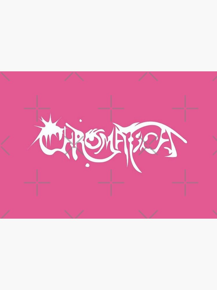 Chromatica In White Pink Font Lady Gaga Art Board Print By Alertstore Redbubble