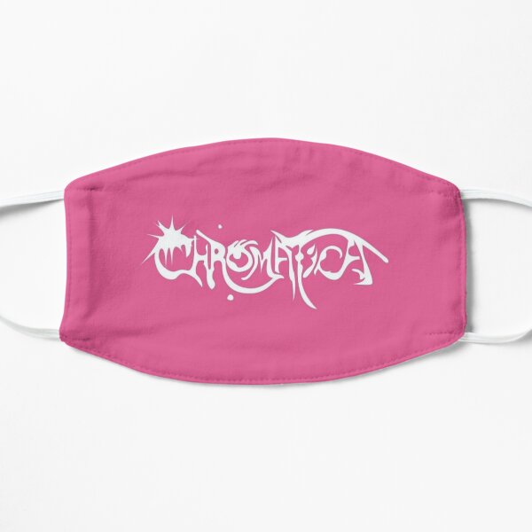 Chromatica dans la police rose blanche Lady Gaga Masque sans plis