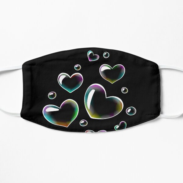 Bubble Hearts Flache Maske