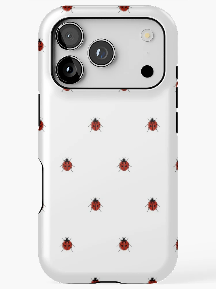 Thumbnail 1 of 4, iPhone Case, Ladybird Insect Pattern designed and sold by Adam Regester.
