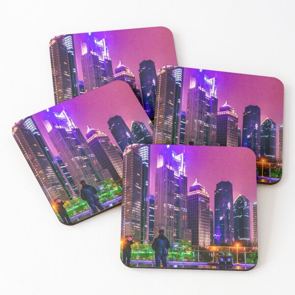 Item preview, Lujiazui District Nigth Scene, Shanghai, China designed and sold by DFLC Prints.