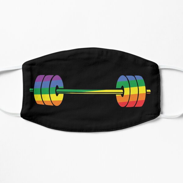 Pride Rainbow Barbell for Crossfit Mask