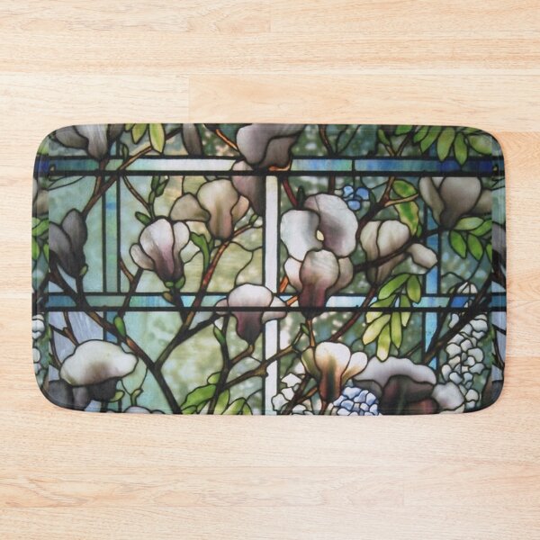Item preview, Louis Comfort Tiffany - Stained glass 7.  Wisteria and magnolia designed and sold by Alexandra Dahl.