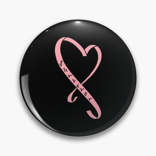 Artikelvorschau, Rosa Herz "Überlebender" Bandgrafikdesign entworfen und verkauft von MyGuess.
