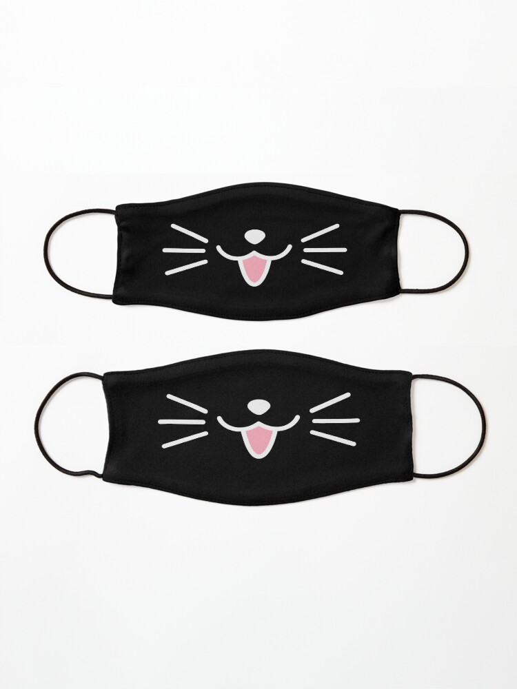 Alternate view of Kitty cat smile black Mask
