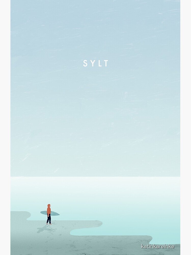 Thumbnail 3 of 3, Photographic Print, Sylt Travel Poster designed and sold by katinkareinke.