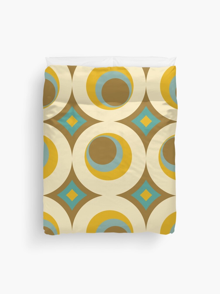 Thumbnail 1 of 2, Duvet Cover, Mid-Century Modern Moonrise designed and sold by MonstersMashU.