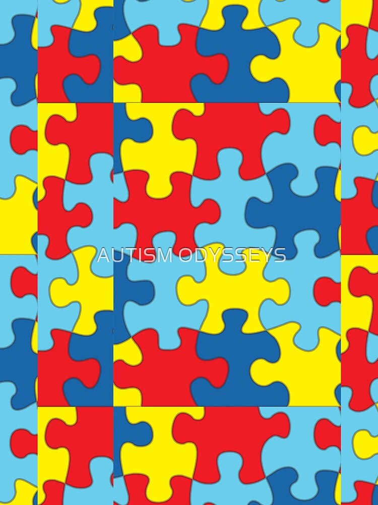 Autism Awareness German Shepherd Puzzle Autistic K' Men's T-Shirt