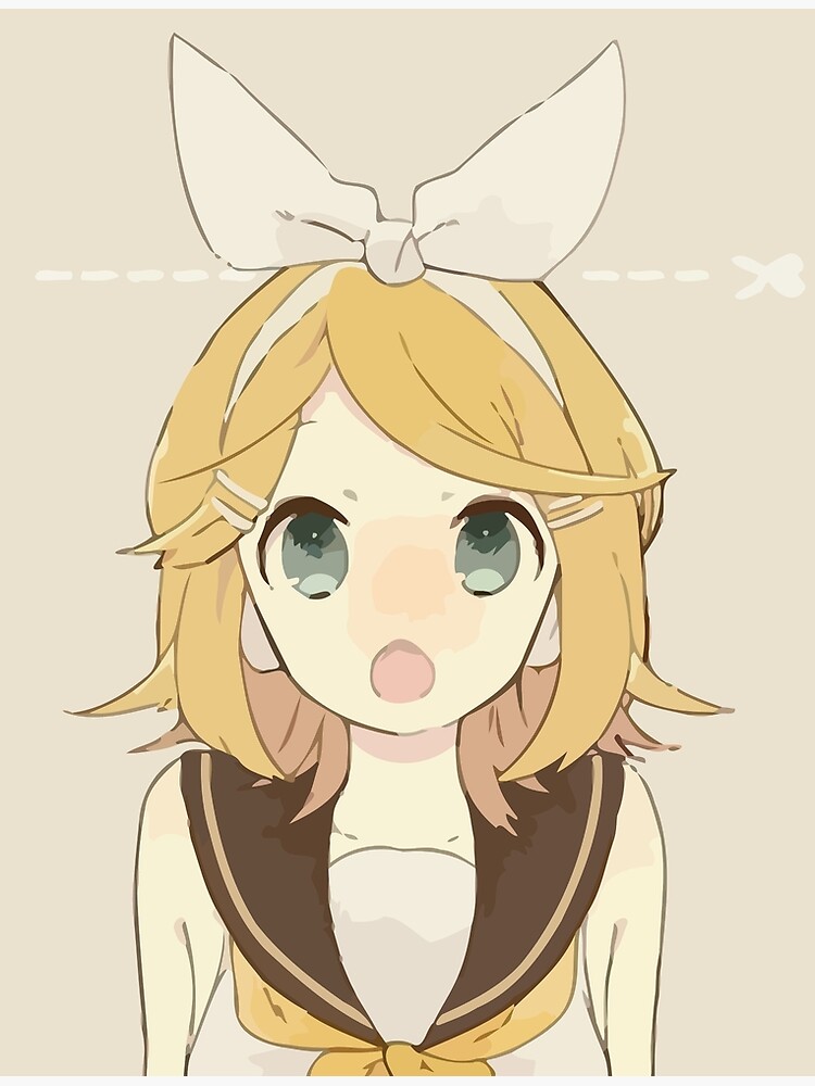 Kagamine Rin Poster By Elisa Redbubble