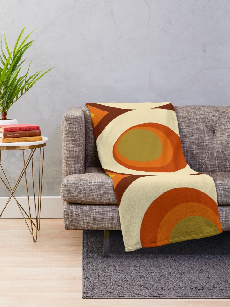 Alternate view of Mid-Century Modern 70s Throw Blanket