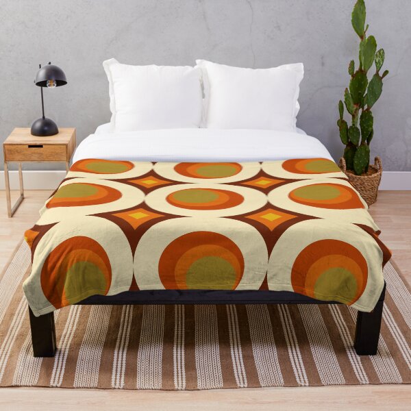 Mid-Century Modern 70s Throw Blanket