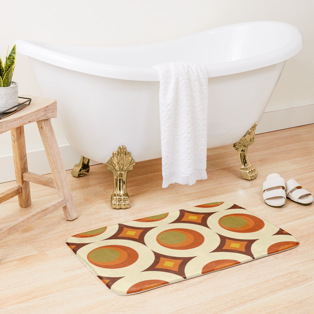 Mid-Century Modern 70s Bath Mat