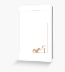 Squirrel mailing a love letter Greeting Card