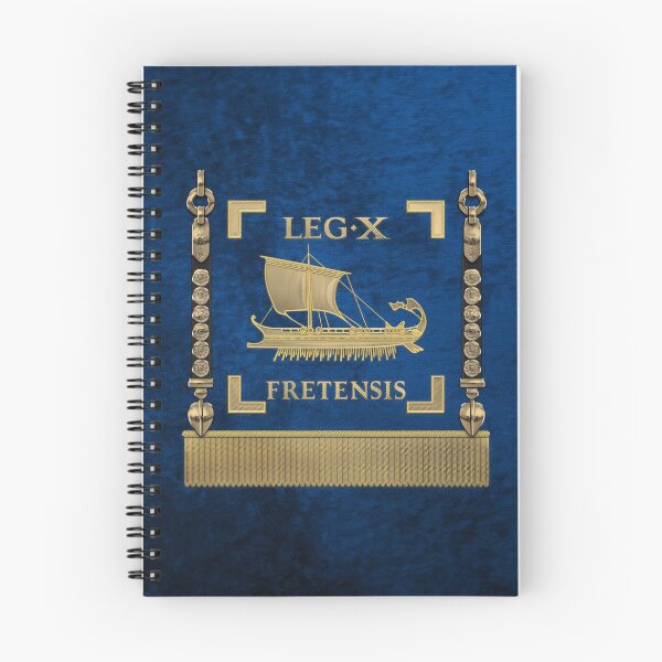 Item preview, Trireme Standard of the 10th Legion of the Strait - Blue Vexilloid of Legio X Fretensis designed and sold by Serge Averbukh Art Studio.