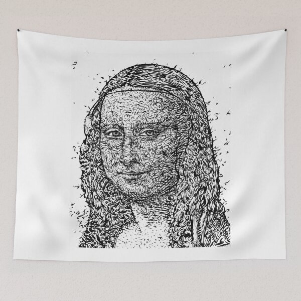 Item preview, MONA LISA after LEONARDO DA VINCI  - ink version designed and sold by lautir.