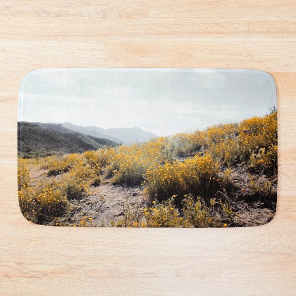 Item preview, vintage style yellow poppy flower field with summer sunlight designed and sold by Mrvell.