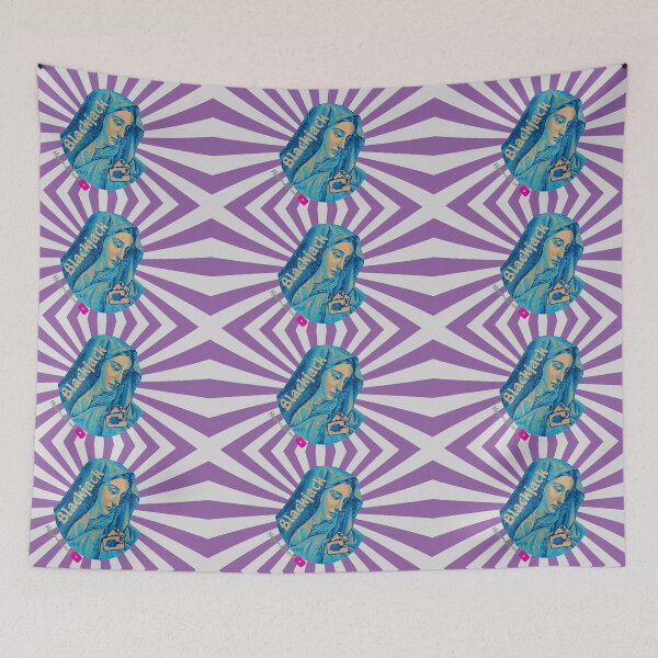 Aperçu de l'œuvre Mary Blackjack (bleu violet) créée et vendue par Hogand2cent.