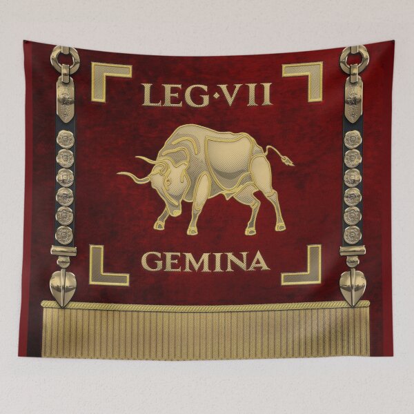 Item preview, Standard of the 7th Legion Gemina - Vexillum of The Twins' Seventh Legion designed and sold by Serge Averbukh Art Studio.
