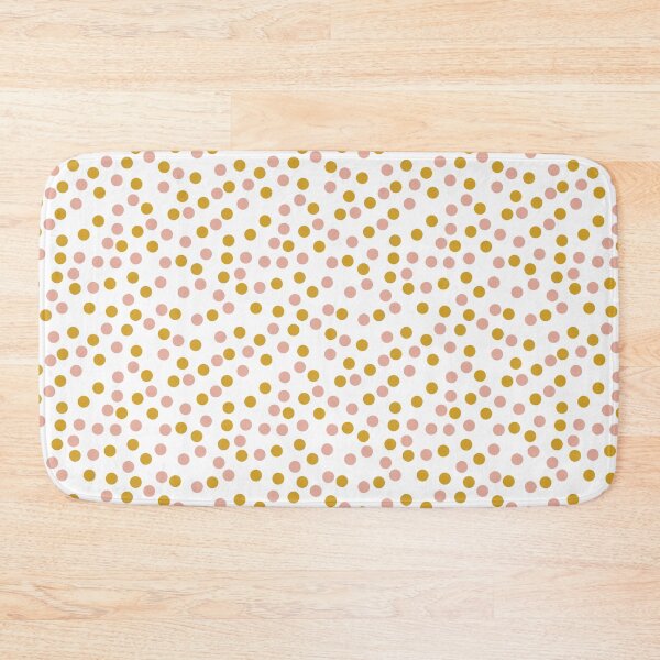 Item preview, mustard and pink polka dots designed and sold by SharleneTait.