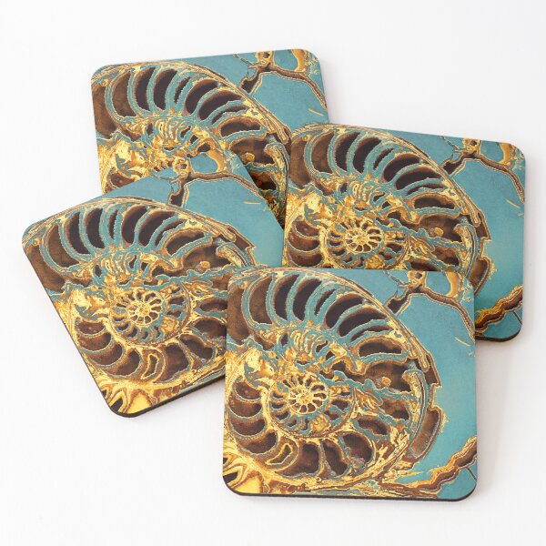 Item preview, Gold & Turquoise designed and sold by chuckirina.