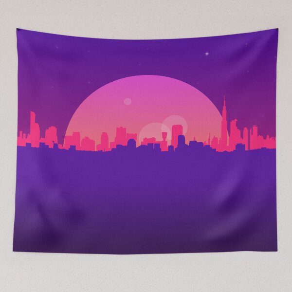 Item preview, Purple Skyline designed and sold by anabear-art.