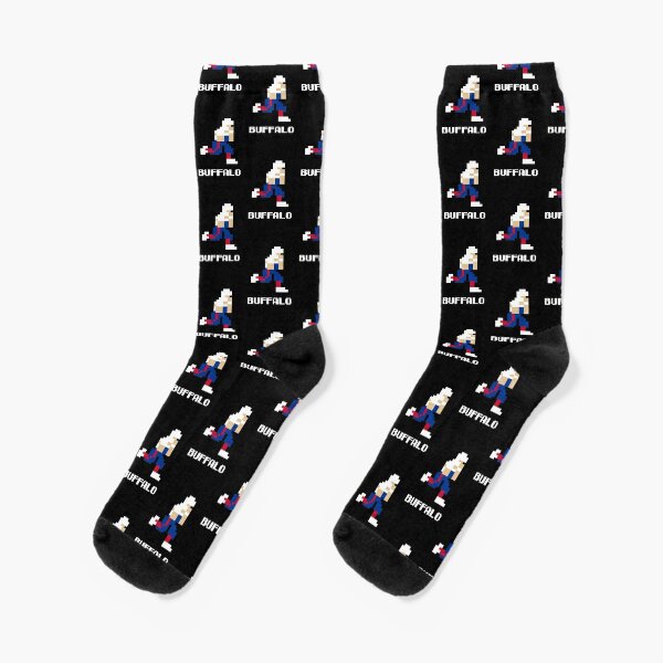 3 Pack NFL Buffalo Bills Gift Set Socks Marbled Double LARGE Sleep Sock  OSFM